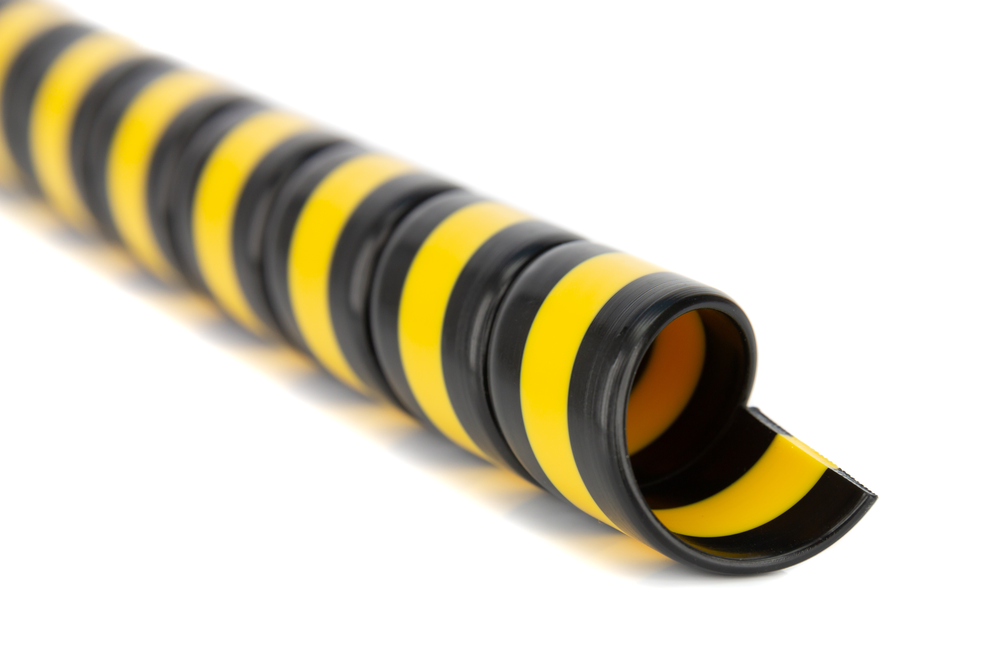 10m lang Kabelspirale Safeplast Safe-Spirale DUO Kabelschutz Schlauchschutz-Spirale /Ø 16 mm schwarz-gelb